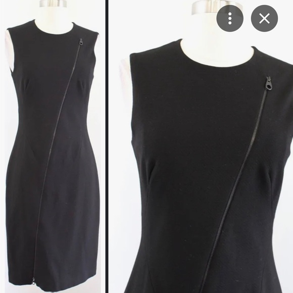 Karen Millen Dresses & Skirts - KAREN MILLEN- Front Zip Up Black Pencil Dress Sz4